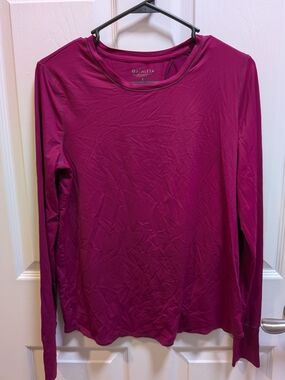 Athleta Long-Sleeve Crew Neck Top - Magenta